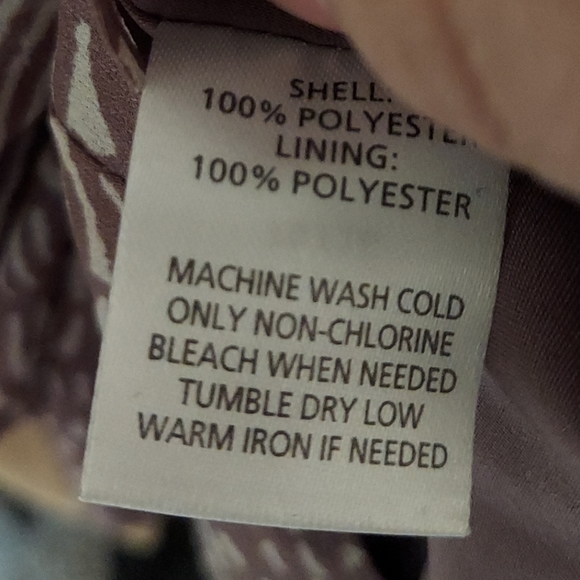 Ann Taylor Loft Petite Sleeveless  Fit Flare Dress Brown and Biege Abstract - Picture 6 of 11